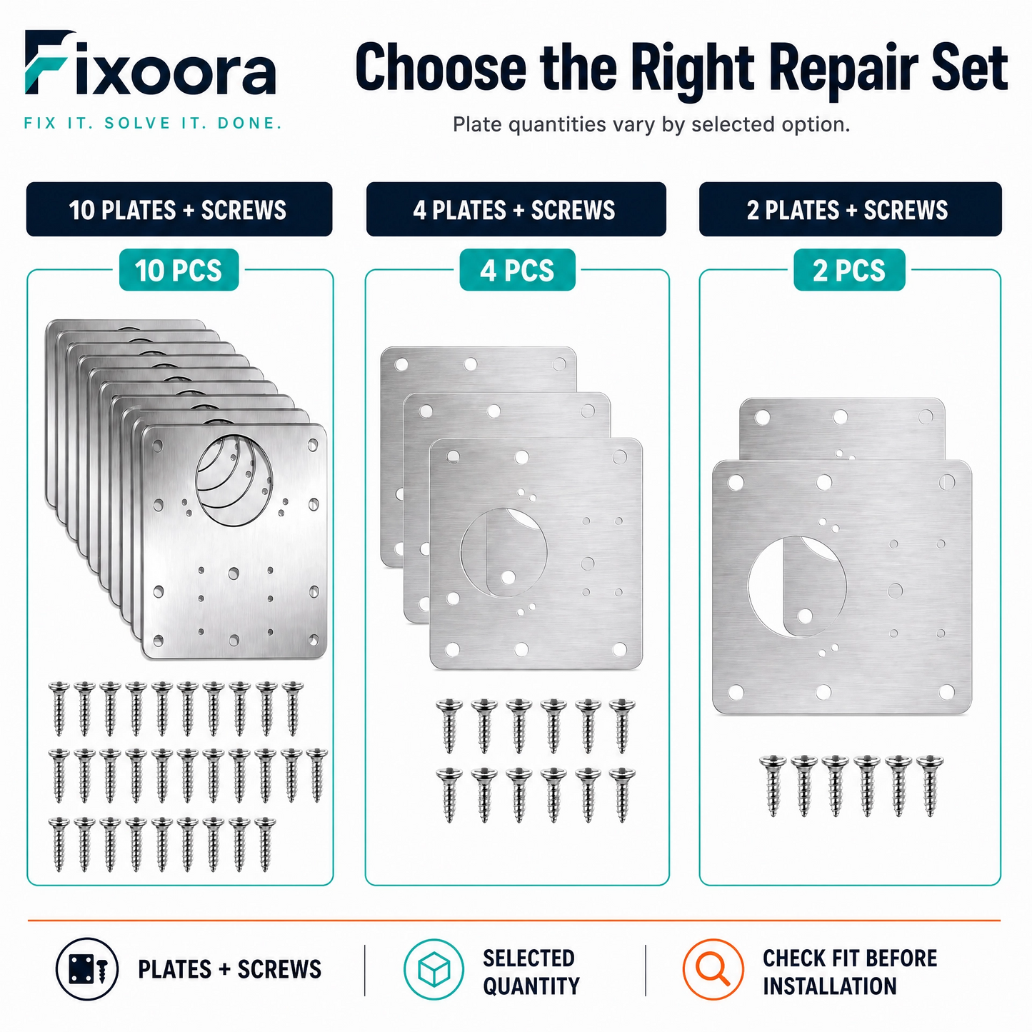 Cabinet Hinge Repair Plate Kit