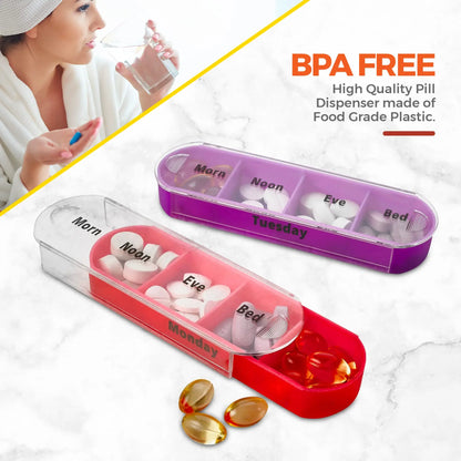 Fixoora 7-Day AM/PM Pill Organizer