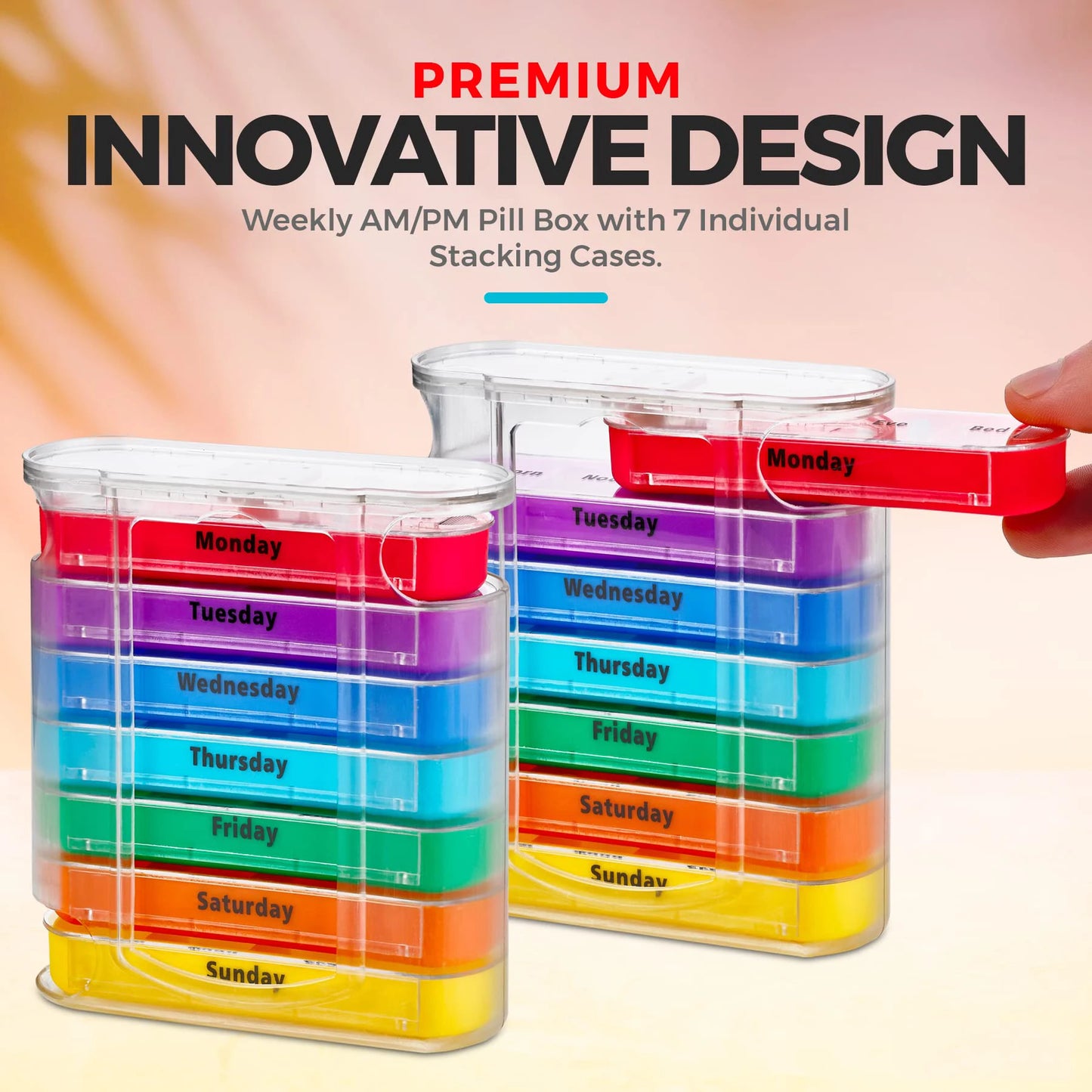 Fixoora 7-Day AM/PM Pill Organizer
