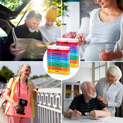 Fixoora 7-Day AM/PM Pill Organizer