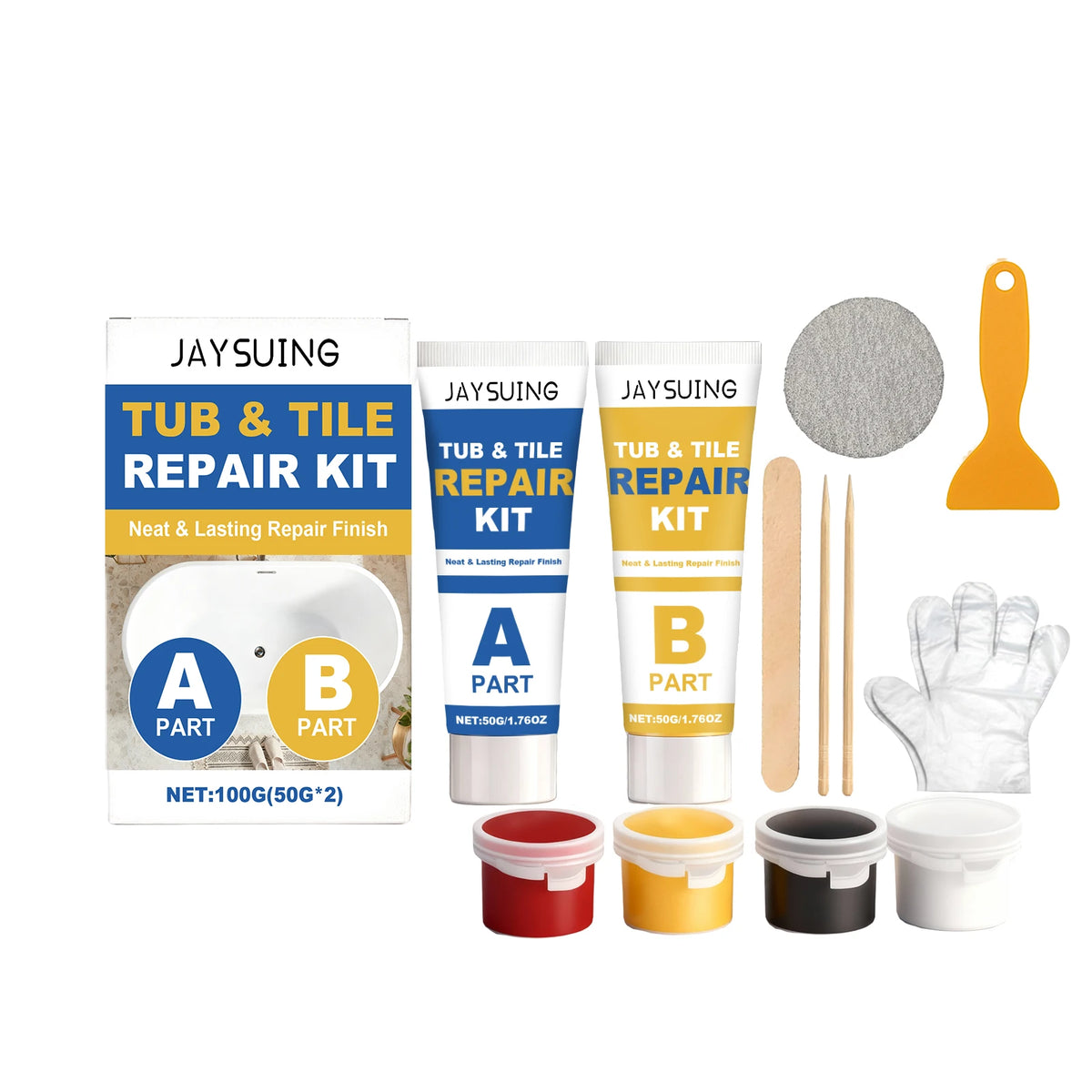 Fixoora Tub & Tile Crack Repair Kit