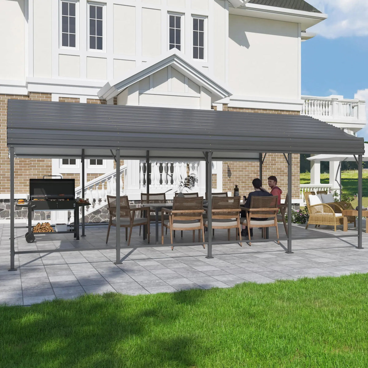 Fixoora Heavy-Duty Metal Carport