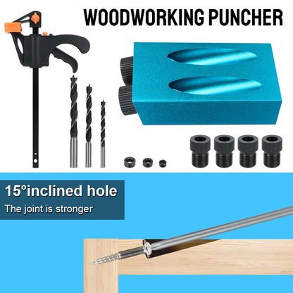 Fixoora 15° Pocket Hole Jig Kit