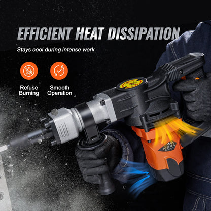 Fixoora 1400W Demolition Hammer Kit