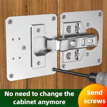 Fixoora Cabinet Door Hinge Reinforcement Plate Kit