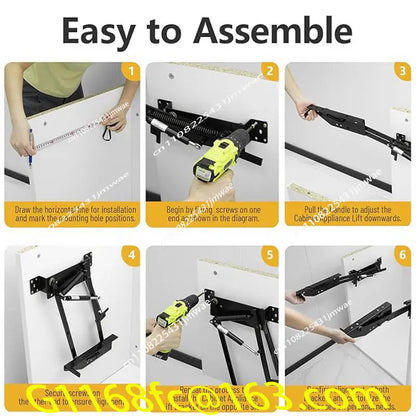 Fixoora Spring-Assisted Cabinet Appliance Lift