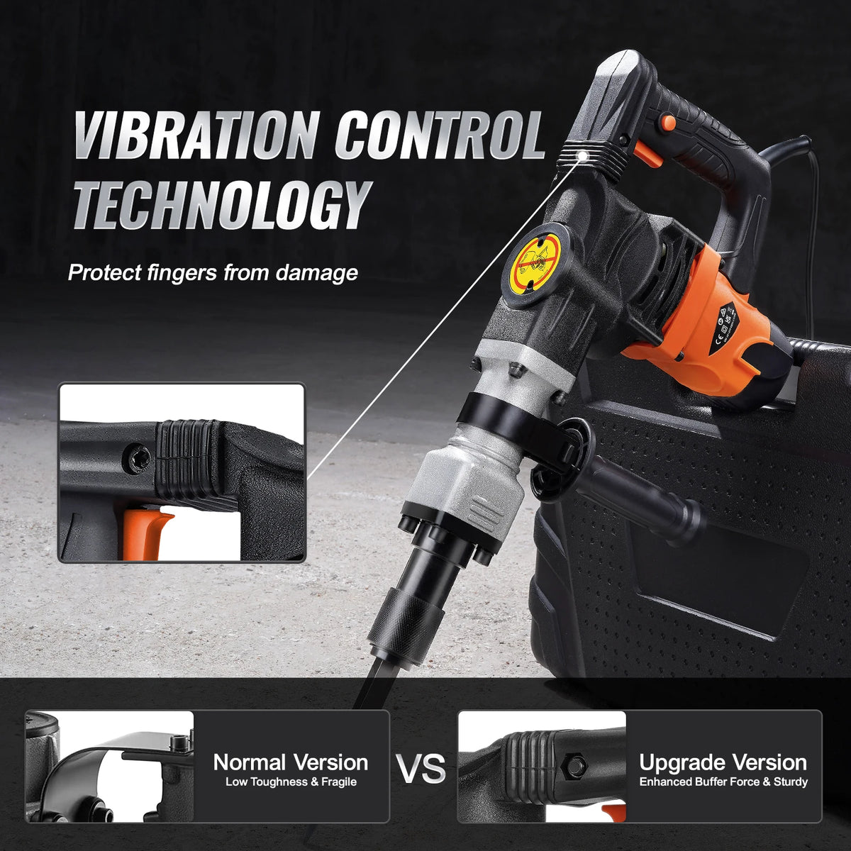 Fixoora 1400W Demolition Hammer Kit
