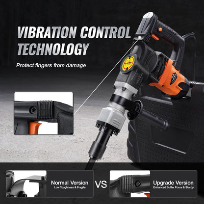 Fixoora 1400W Demolition Hammer Kit