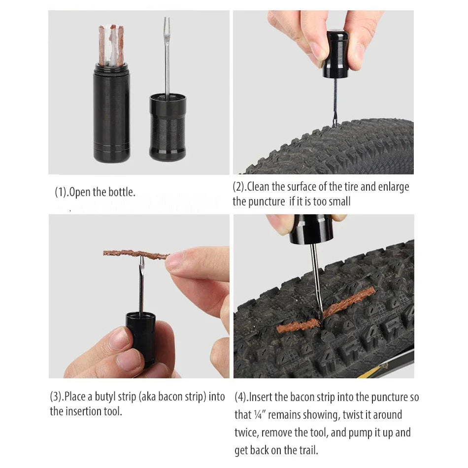 Fixoora Tubeless Bike Tire Repair Kit