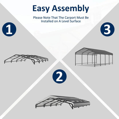 Fixoora Heavy-Duty Metal Carport