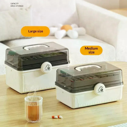 Fixoora 3-Tier Medicine & First Aid Organizer