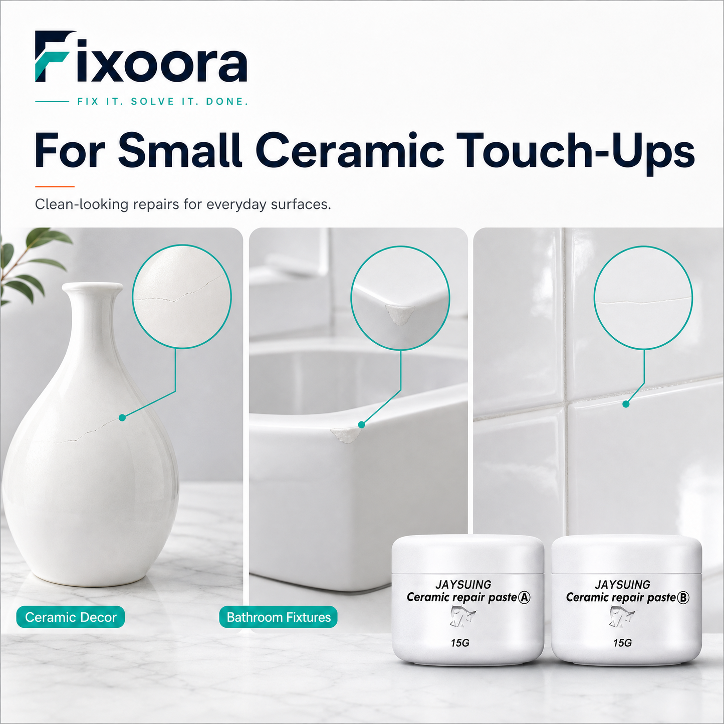 Ceramic & Porcelain Repair Kit 2x