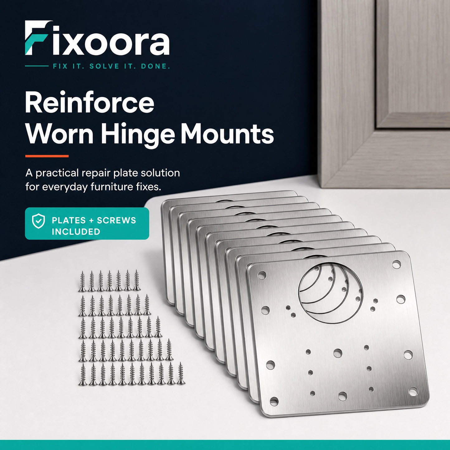 Cabinet Hinge Repair Plate Kit