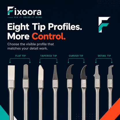 Fixoora 8-Piece Precision Chip Removal Blade Set