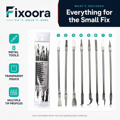 Fixoora 8-Piece Precision Chip Removal Blade Set