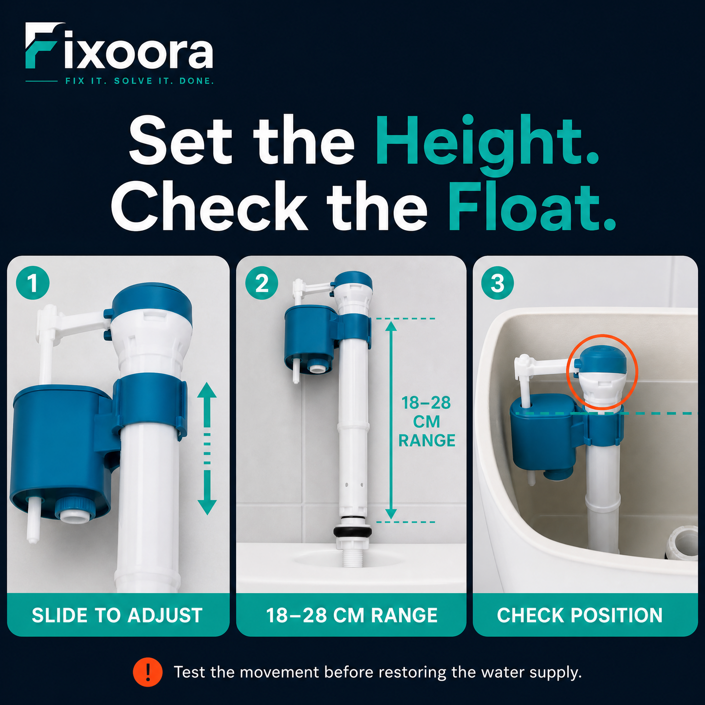 Adjustable Toilet Fill Valve