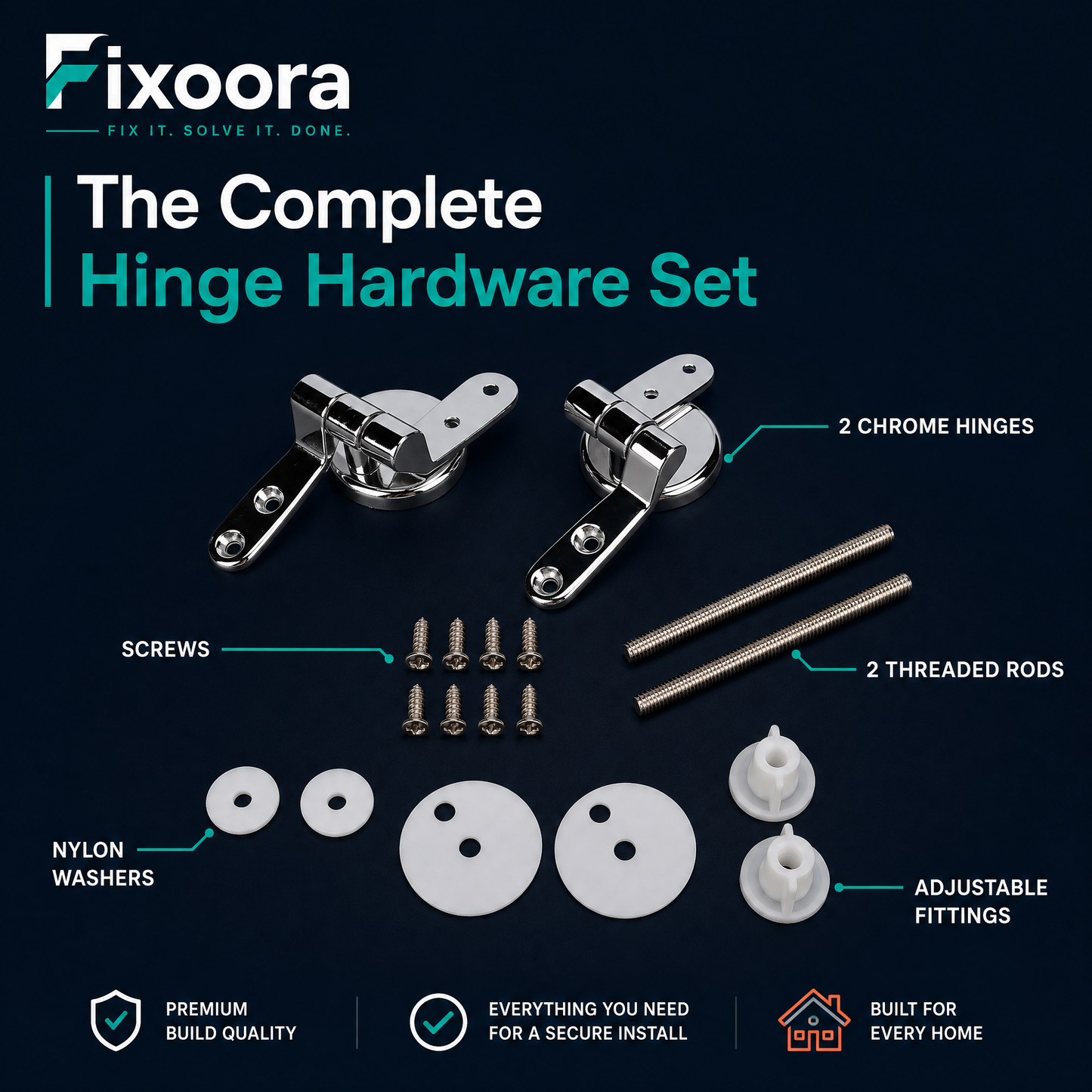 Toilet Seat Hinge Repair Kit