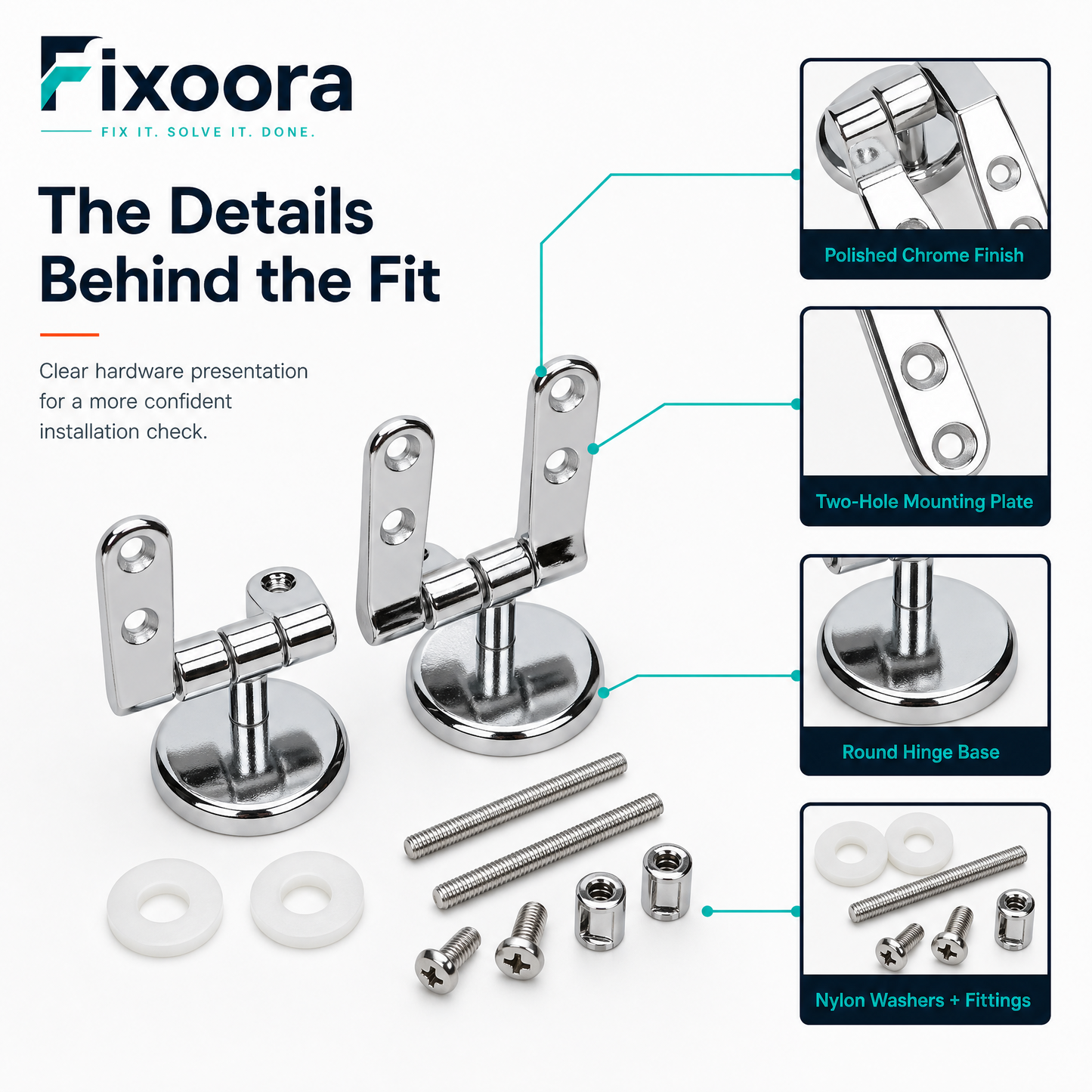 Toilet Seat Hinge Repair Kit