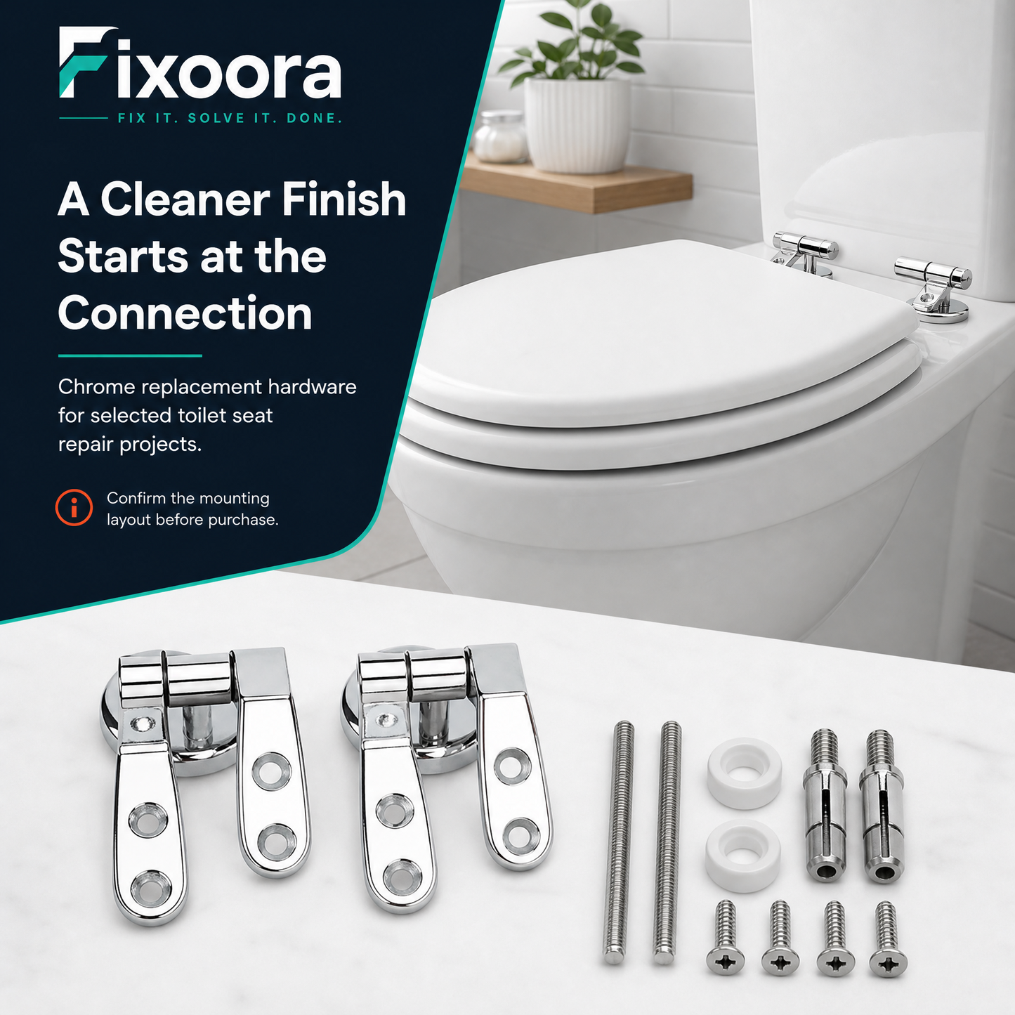 Toilet Seat Hinge Repair Kit