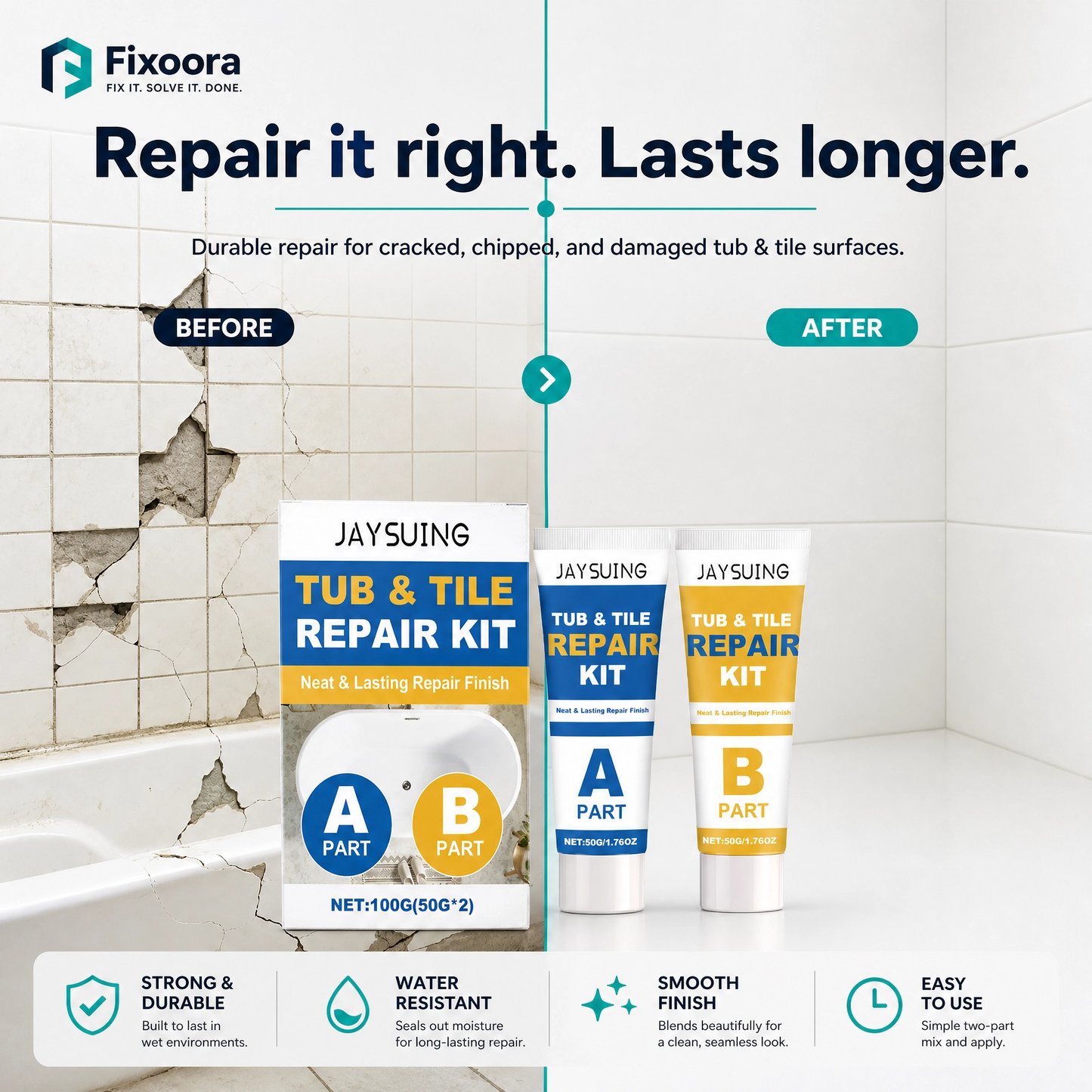 Bathtub Repair Kit (Premium Repair Paste)