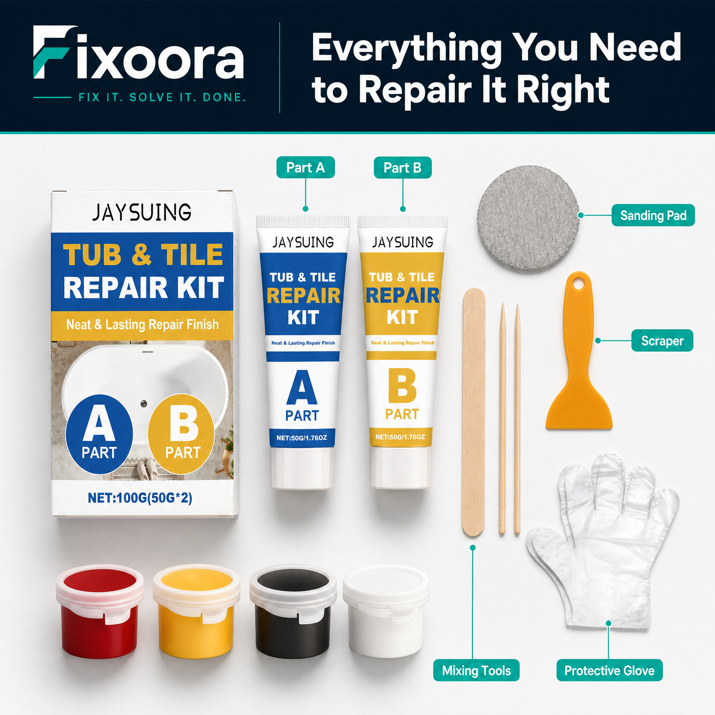 Bathtub Repair Kit (Premium Repair Paste)