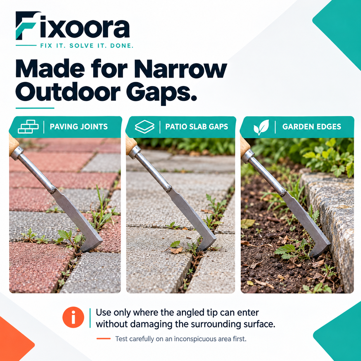 Fixoora Patio Gap Weeding Tool